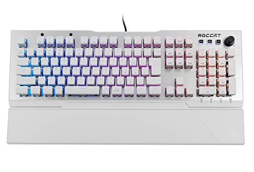 ROCCAT Vulcan 122 AIMO RGB USB メカニカルゲーミングキーボード JP 日本語配列モデル 静音 リニア(赤軸相当) 国内正規品 ホワイト ドイツデザイン ROC-12-956-RD