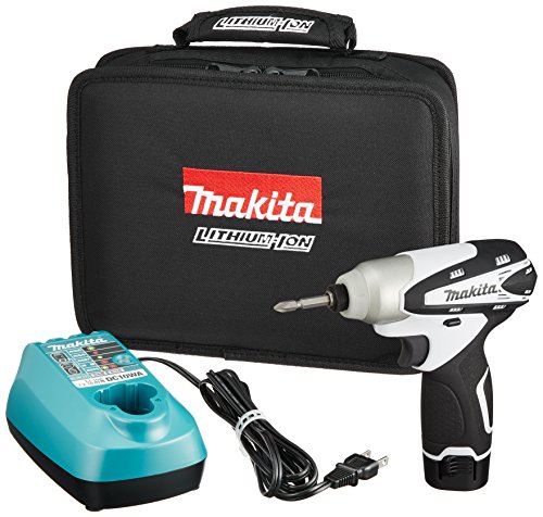 マキタ(Makita) 充電式インパクトドライバ 10.8V 小型 白 本体付属バッテリー1個搭載モデル TD090DWSPW