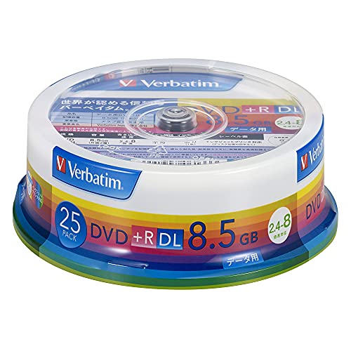 С٥ॸѥ(Verbatim Japan) 1Ͽ DVD+R DL 8.5GB 25 ۥ磻ȥץ󥿥֥ 2 2.4-8® DTR85HP25V1