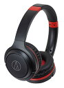 audio-technica ワイヤレスヘッドホン 最大40時間再生 ブラックレッド ATH-S200BT BRD