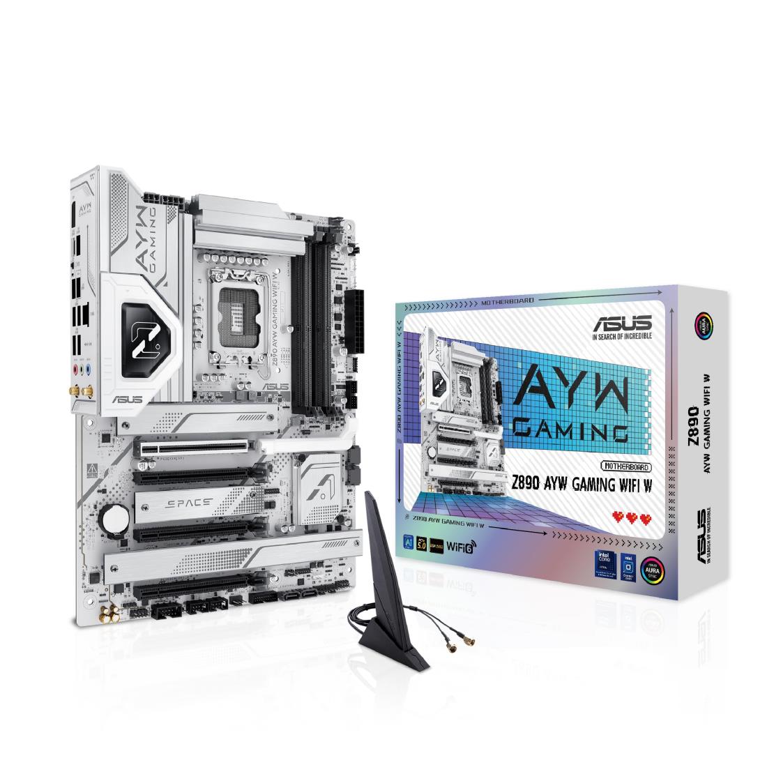 ASUS Z890 AYW GAMING WIFI W intel Core Ultra Processors (series 2) 対応 LGA 1851 Z890 搭載 DDR5 E-ATX マザーボード