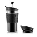 BODUM ボダム TRAVEL PRESS SET トラベルプレスセット フレンチプレス コーヒーメーカー (タンブラー用リッド付き) プラスチック 350ml ブラック K11102-01