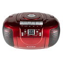 太知ホールディングス CDラジオカセットレコーダー CD-CB5 レッド(2)