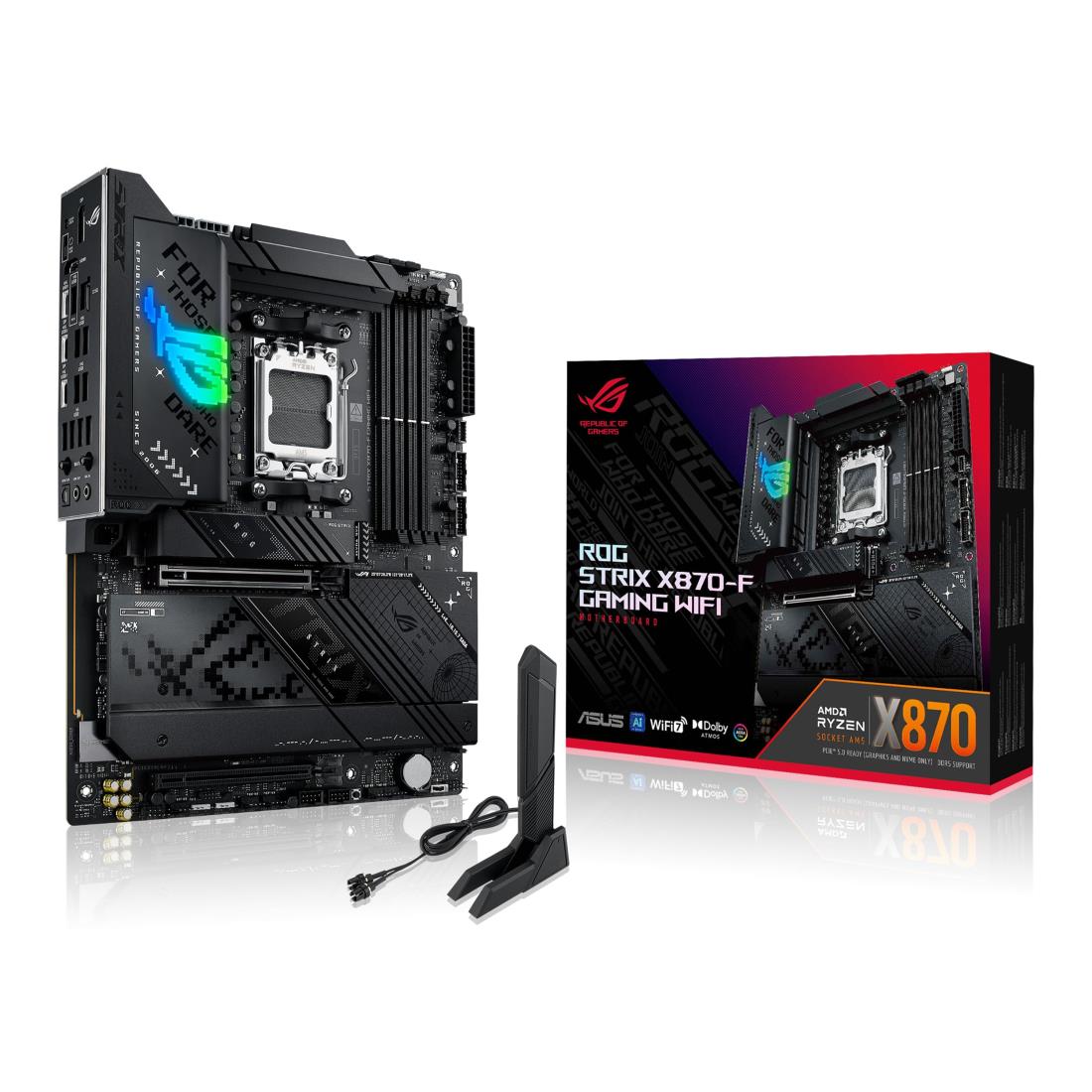 ASUS ROG STRIX X870-F GAMING WIFI AMD Ryzen 9000 シリーズ AM5 対応 X870 チップセット搭載 ATX マザーボード