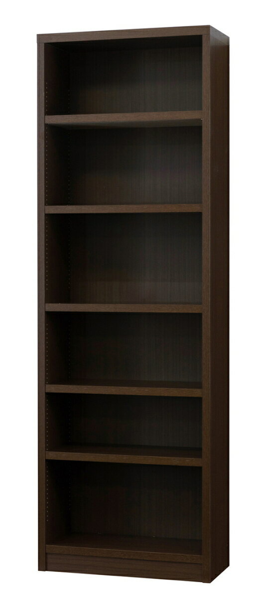 送料無料 日本製 強化棚シェルフ 幅60cm ブラウン 本棚 シェルフ リビング収納 ラック スリム マガジンラック 子供部屋 収納棚 書棚 本収納 おしゃれ 大容量 オープンラック