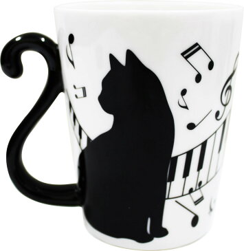 マグカップル ピアノ 黒猫／ピアノ 5点セット