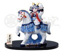 置物 染錦 出陣大将 日本製 陶器 飾り物 置き物 国産 オブジェ ミニチュア おしゃれ かわいい 和雑貨 和モダン レトロ 和風 男の子 子供の日 子ども 贈...