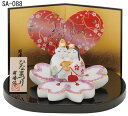 桜花雛(白磁) ひな人形 日本製 陶器 レトロ 置物 オブジェ 飾り物 置き物 和モダン 和風 和雑貨 国産 和テイスト 和室 かわいい おしゃれ 雛人形 小さ...