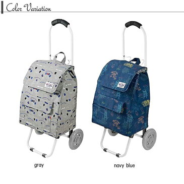 送料無料 ねこモチーフ レジかごカートにも取り付け可能ショッピングキャリーカート キャリーケース キャリーバッグ お買い物バッグ 保冷バッグ おしゃれ グレー ネイビーブルー