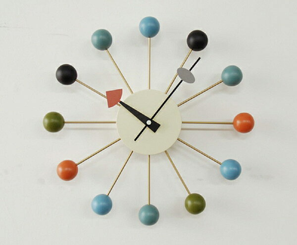 時計 壁掛け 掛け時計 ウォールクロック ジョージ・ネルソン クロック ボール・クロック デザイナーズ カフェ インテリア ミッドセンチュリー 北欧 モダン おしゃれ