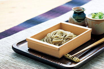 杉 おはこ長角盛箱 竹ス付 小 蕎麦 盛込 キッチン 什器備品 日本製 そばの器 そば皿 蕎麦皿