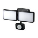 YAZAWA(ヤザワ) LEDセンサーライト 乾電池式 6W白色LED×2灯 リモコン付 SLR3LEB2(3)