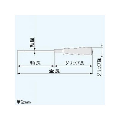 ミニソフトドライバー 先端（−）3×0.4mm 全長167mm DG−21 マイナスドライバー エンジニア 2