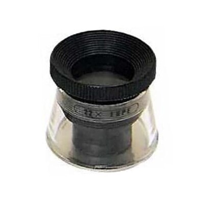 インスペクションルーペ 1目盛0.1mm 倍率22倍 シングル3枚レンズ ケース付 SL−57 エンジニア 拡大鏡
