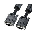ナイロンメッシュディスプレイケーブル アナログRGB フェライトコア付 10m ブラック KC−NMV100K(2)