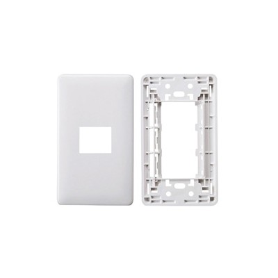 サンワサプライ JIS対応フェイスプレート 1ポート用 LA−FP−J1K