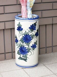 傘立て ハンドメイド 陶器 アンブレラスタンド 花柄 おしゃれ かわいい 北欧 アンティーク 上品 高級感 女性 青花 イチゴ柄 レトロ ヨーロピアン 西洋 優雅 エレガント レディース