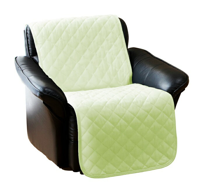 ソファカバー 1人掛用 涼感・吸汗・速乾ソフトクール 暑さ対策 ソファ用カバー ソファーカバー 無地 シンプル ブルー グリーン [2]