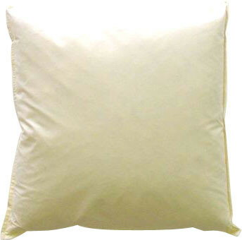 本格フェザー クッション クッション用 中材 45×45 cm ダウンプルーフ加工 側生地2枚重ね 無地 シンプル ホテル インテリア雑貨