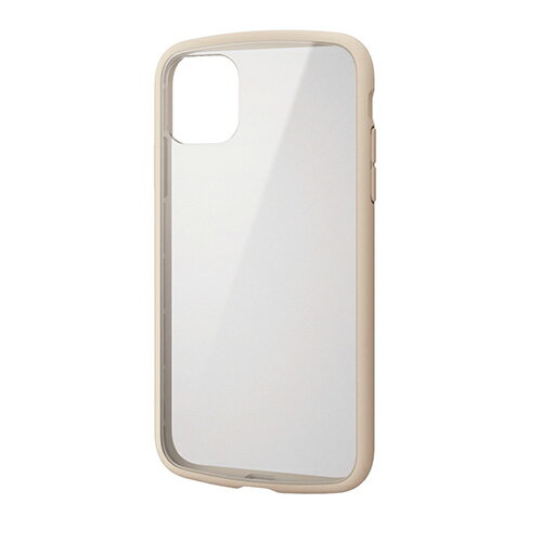 エレコム iPhone 11 TOUGH SLIM LITE フレームカラー アイボリー PM-A19CTSLFCIV