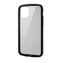 エレコム iPhone 11 Pro TOUGH SLIM LITE フレームカラー ブラック PM-A19BTSLFCBK(2)