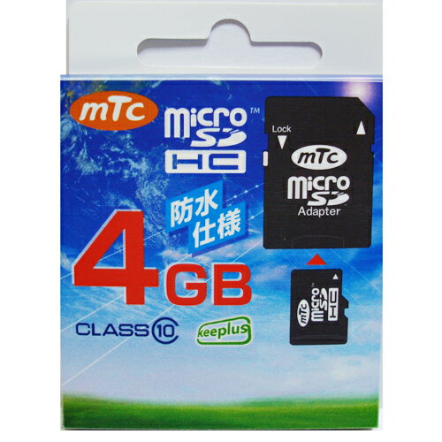 mtc microSDHCJ[h 4GB class10@(PK) MT-MSD04GC10W