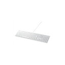 BUFFALO バッファロー i-BUFFALO USB接続 有線キーボード Macモデル BSKBM01WHWH(2)