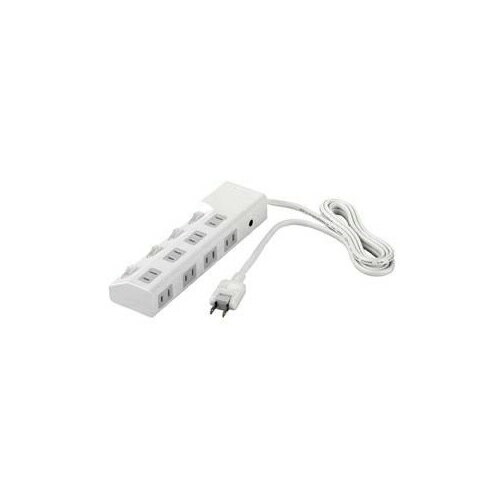 BUFFALO バッファロー 電源タップ 個別スイッチ4個付(8個口・3m) ホワイト BSTAPSD2830WH