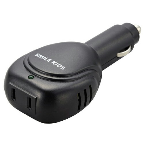 旭電機化成 シガーライター用コンセント ブラック シガーソケット AC電源 コンセント電源