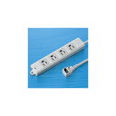サンワサプライ 工事物件タップ(4個口・5m) TAP-KE4L-5