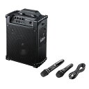 サンワサプライ ワイヤレスマイク付き拡声器スピーカー MM-SPAMP10(2)