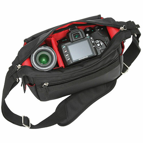 エツミ シュープリーム カメラバッグ WP-1 カーボンブラック カメラ鞄 肩掛け 収納量 収納力 カメラバッグに見えないスナップ専用バッグ