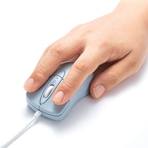 エレコム 静音2.4GHz無線マウス EX-G 5ボタン Sサイズ ブルー M-XGS30DBSKBU 1個