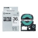 キングジム テプラPROテープ白ラベル 36mm 黒文字 SS36K(2)
