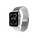 miak CLIP MESH BAND for Apple Watch 45/44/42mm シルバー SMAMA-W4244SL(2)