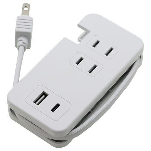 【5個セット】BAUT USB付モバイルタップType-C×A×1/AC×3 BT1U1C3ACWHX5