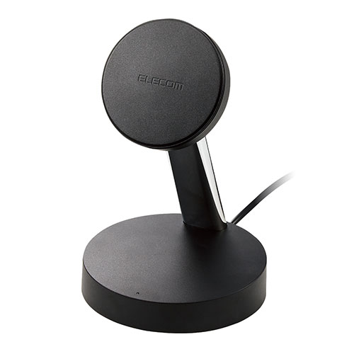 エレコム マグネット内蔵ワイヤレス充電器(7.5W・スタンド・1.5m) W-MS02BK エレコム マグネット内蔵ワイヤレス充電器(7.5W・スタンド・1.5m) W-MS02BK