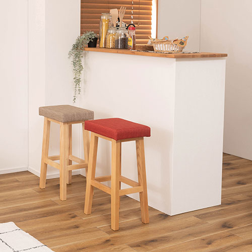 送料無料 東谷 バンビ ハイスツール レッド CL-789CRD [2]