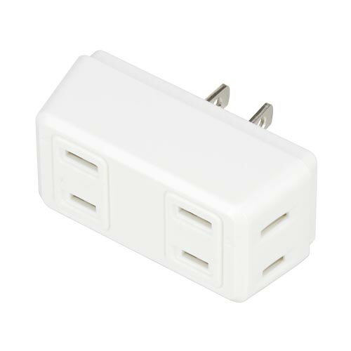 【10個セット】 YAZAWA 4個口クワトロタップ Y02Q400WHX10