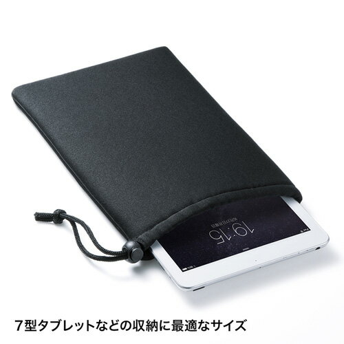 【5個セット】 サンワサプライ マルチクッションケース(巾着タイプ) IN-C2KX5