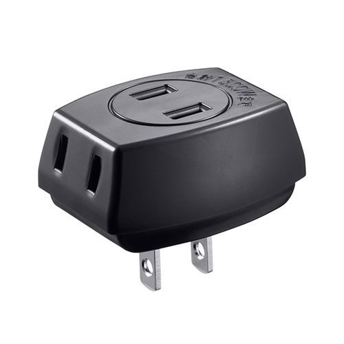 【10個セット】 サンワサプライ トリプルタップ ブラック TAP-AC3BKN2X10