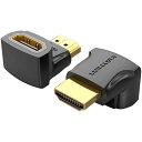 4K対応 HDMI 90°折れ Male to Female アダプター 2個入りこの商品は HDMI90度 オス to メス アダプター「2個入り」です。VENTIONのHDMI 90度L型 変換アダプタは、L型のデザインが狭いコーナースペースで不便なルーティング問題を解決することができます。 また、パソコン横やモニターなどに取り付けることにより、壁面すれすれまで本体を設置する事ができます。無理な角度にケーブルによる本体や接続口への負担も減り思わぬトラブルを回避できます。普段使っているパソコンやAV機器がHDMIに対応していなくても、接続することで、画像や映像を見ることができる便利なHDMIアダプターです。 劣化することもなく、信号を転送することができます。 制御信号も送ることができるので、複数の機器を操作することも可能です。転送・拡張をHD画質で、インターフェイスの拡張 / 保護によってプラグの抜き差しの繰り返しを防ぎます。4K HDディスプレイをサポート / 3D　ステレオビジュアルエフェクトと後方互換性にサポートしています。 【4KHDマルチディスプレイをサポート】4K/60Hz解像度でオーディオビデオを両方出力します。HDMI変換アダプタは、3D映像伝送に対応しています。 ・【拡張、HDMIインターフェースを保護】:良質な素材採用、耐久性を向上します。金メッキの端子が経年変化による信号の劣化が起こりにくいです。純度99.996%OFC(無酸素銅)、混信抵抗、シールド機能を効果的に発揮して、デジタル信号の完全性と高品質を維持するのに役立ちます。外殻はPVC防火材料を使い、耐久性もあります。 【ミラー/拡張モード切替で2つのモードで楽しむ】HDMI変換アダプタは、音声と映像を同時に伝送することができます。2つの画面に同じ内容を表示するミラーモード、2つの画面に異なる内容を表示する拡張モードに対応しています。 ・【幅広い互換性】ほぼ全ての標準なHDMIポートを備えたデバイスに適用します。例えBlu-rayプレーヤー、コンピューター、AVレシーバー、Roku、 PS 5/4/3、Xbox One / 360、液晶テレビ、TV、HDTV、モニター、またはプロジェクターなどです。オーディオリターンチャンネル、HDMIイーサネットチャンネルと3D対応します。コンパクトサイズの設計で使用と持ち運びに便利になります。ブランド : VENTION インターフェース技術 : 金メッキ 解像度 : 4K/60Hz シェル : PVC 色 : ブラック インターフェース : HDMIオス/HDMIメス パッケージ : PE袋 送信方向 : HDMIオスからHDMIメス 保証期間 : 1年間 生産国 : 中国■送料 送料無料。但し、沖縄・離島を含む(一部配送不可地域)のご注文は配達不可のためキャンセルさせて頂きます。