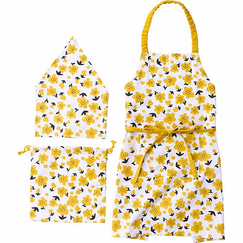 レップ キッズエプロン3Pセット ブロンマ イエロー REP-534229