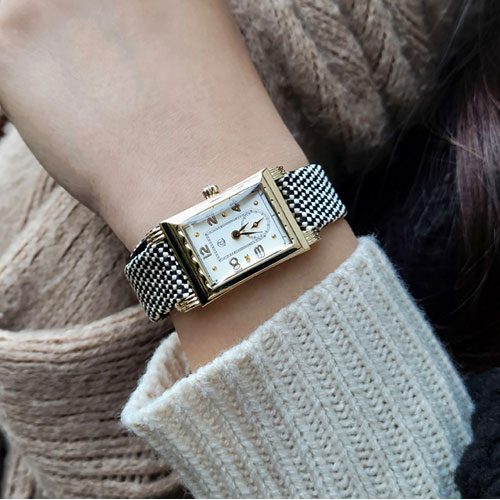 LOV-IN Bouquet ラヴィンブーケ×京都丹後ジャカードウォッチ ソリッド ゴールド LVB141G1