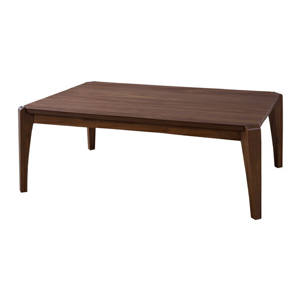 送料無料 こたつ テーブル 105×75cm 長方形 北欧 コタツ 天然木 ウォルナット かわいい ローテーブル 木製 炬燵 コンパクト リビングテ..