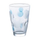 送料無料 タンブラーM 水玉ぐらす ブルー 【× 3個】