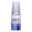 送料無料 デイズ クリアカップ 400mL 15個入 使い捨て カップ クリアカップ クリアコップ プラカップ プラコップ プラスチックカップ バーベキュー用 パーティー キャンプ 学園祭 お祭り