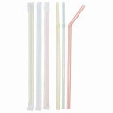 まがる白袋入ストロー 80本入 【× 10個】