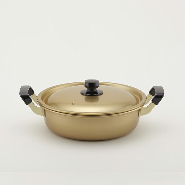 純しゅう酸 味づくし浅鍋 26cm おでん 両手鍋 アルマイト加工 両手なべ 調理鍋