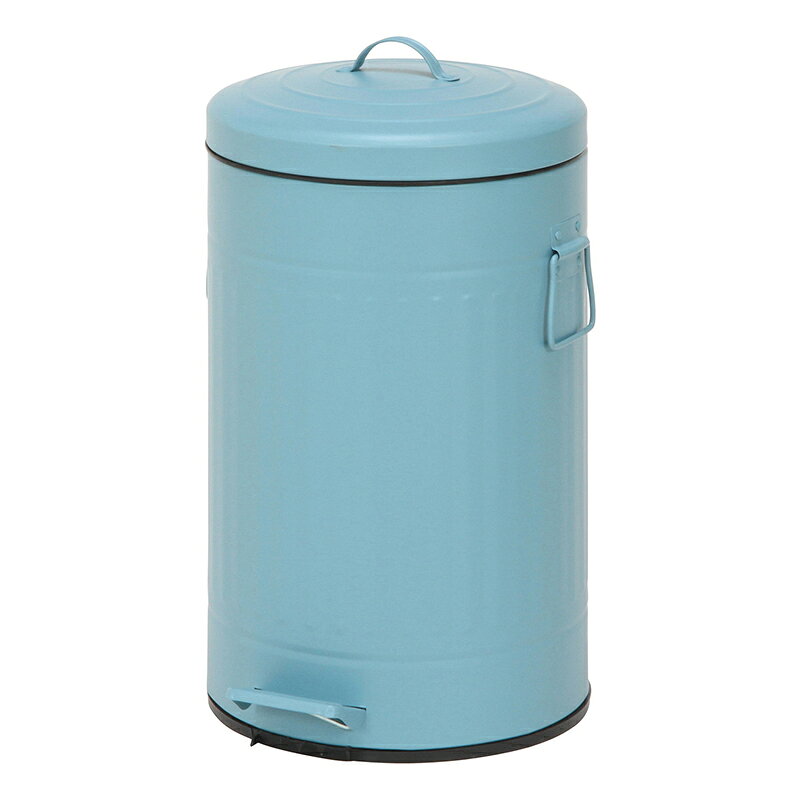 送料無料 6個入り スチール 円形 ラウンドペダルペール 12L ゴミ箱 ダストボックス ふた付き 蓋付き リビング キッチン シンプル 西海岸 男前インテリア おしゃれ かわいい スモークブルー